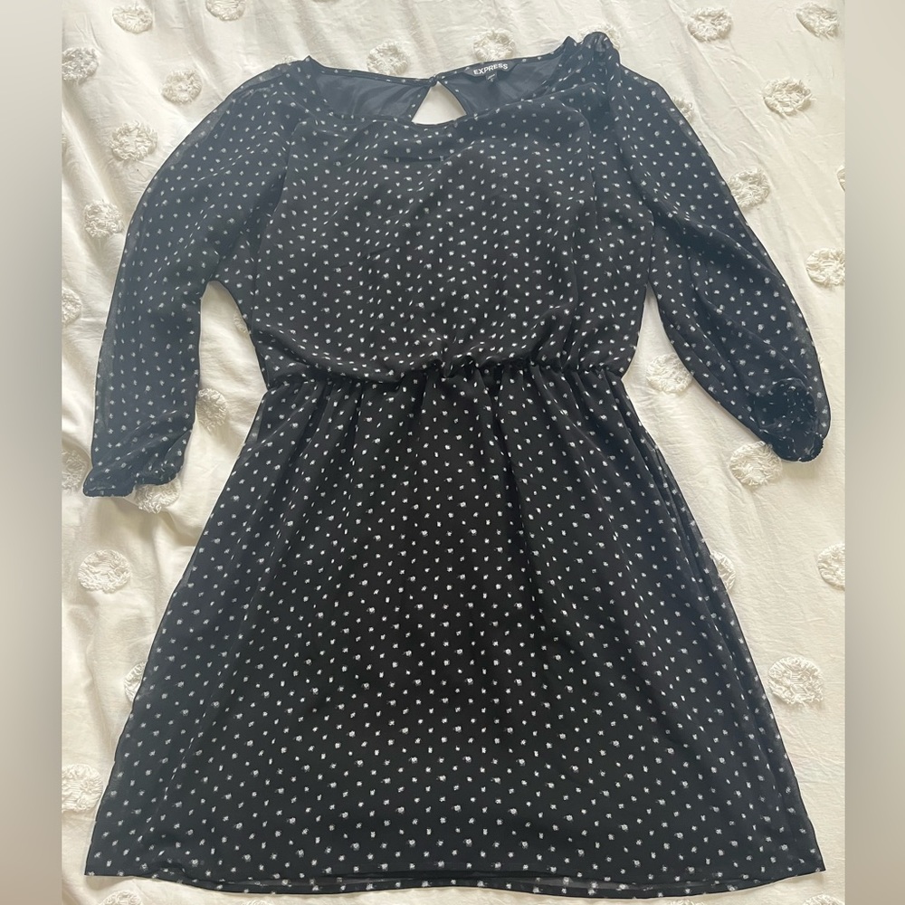 Black and White Polka Dot Dress